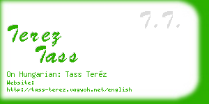 terez tass business card